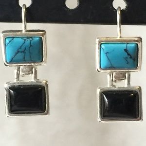Signed Roman Dangle Earrings